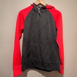 Nike Gray and hot pink Athletic Hoodie